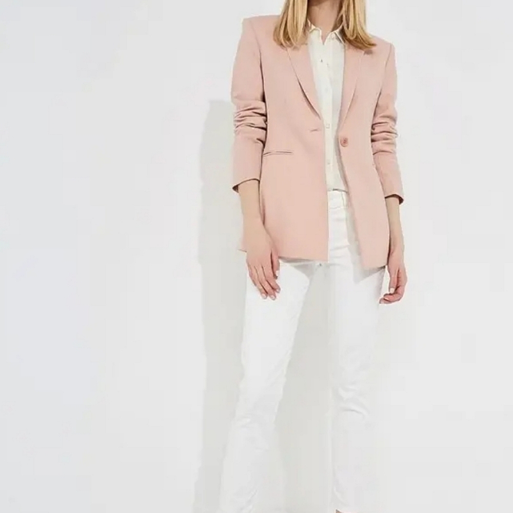 Theory Blush Pink Gabe Wool Blazer